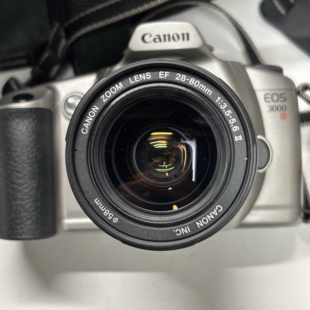 Canon EOS 3000N 35mm Film Camera With Canon 28-80mm Lens Bag Films Filter Bundle - Picture 9 of 16